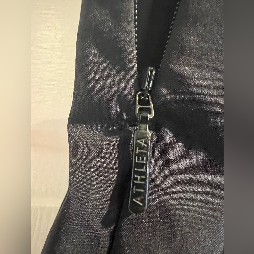 Athleta Wrap Front Skort / Solid Black With Zip P… - image 6